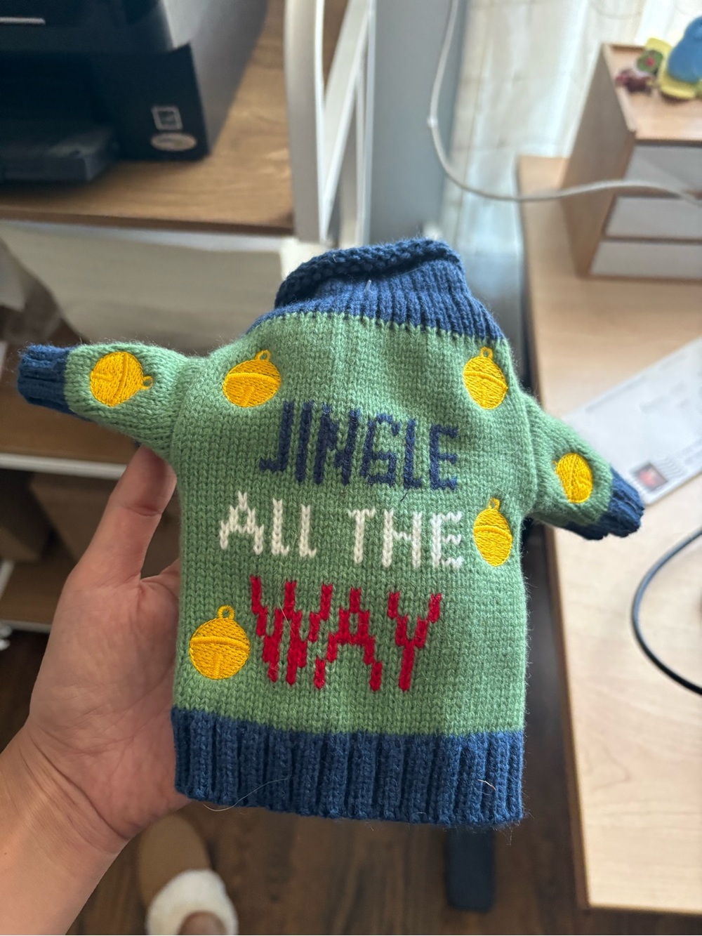 Green 'Jingle All The Way' Holiday Sweater - Small